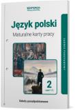 Okładka książki Język polski LO 2 Maturalne karty pracy ZP cz.1-2