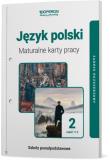 Język polski LO 2 Maturalne karty pracy ZR cz.1-2. Autor: Steblecka-Jankowska Magdalena, Renata Janicka-Szyszko, Urszula Jagiełło. Dadada.pl Okładka książki Język polski LO 2 Maturalne karty pracy ZR cz.1-2