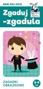 Kapitan Nauka. Zgaduj-zgadula. Zagadki obrazkowe. Autor: Monika Sobkowiak. Dadada.pl Okładka książki Kapitan Nauka. Zgaduj-zgadula. Zagadki obrazkowe