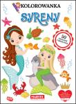 Kolorowanka Syreny z naklejkami. Autor: KATARZYNA RATAJSZCZAK, ADAM GDULA. Dadada.pl Okładka książki Kolorowanka Syreny z naklejkami
