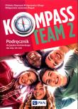 Kompass Team 2 Podręcznik do języka niemieckiego 7-8. Autor: Reymont Elżbieta, Sibiga Agnieszka, Jezierska-Wiejak Małgorzata. Dadada.pl Okładka książki Kompass Team 2 Podręcznik do języka niemieckiego 7-8