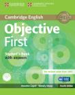 Objective First Student's Book with Answers + CD. Autor: Capel Annette, Sharp Wendy. Dadada.pl Okładka książki Objective First Student's Book with Answers + CD