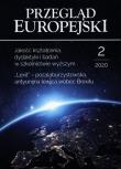 Przegląd Europejski 2/2020. Autor: Mróz Maciej. Dadada.pl Okładka książki Przegląd Europejski 2/2020