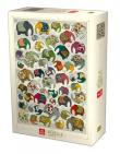 Opakowanie Puzzle 1000 Natura - Kolorowe słonie