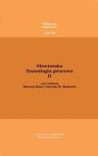 Okładka książki Słowiańska frazeologia gwarowa II