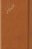 Opakowanie Terminarz 2021 B7 Flex z gumką brązowy