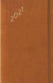 Opakowanie Terminarz 2021 Średni B6 Flex z gumką brązowy