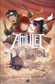 Amulet T.3 Zaginione miasto. Autor: Kibuishi Kazu. Dadada.pl Okładka książki Amulet T.3 Zaginione miasto