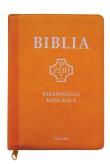 Biblia pierwszego Kościoła z paginat. żółta. Autor: ks. prof.. Remigiusz Popowski SDB. Dadada.pl Okładka książki Biblia pierwszego Kościoła z paginat. żółta