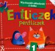 Entliczek Pentliczek 1 wycinanki-składanki 5-latka. Autor: Kowalska Agnieszka, Krzywicka Marta, Biedroń-Zdęba Beata. Dadada.pl Okładka książki Entliczek Pentliczek 1 wycinanki-składanki 5-latka