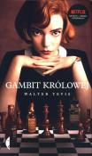 Gambit królowej okładka filmowa. Autor: Walter Tevis. Dadada.pl Okładka książki Gambit królowej okładka filmowa