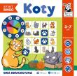 Gra edukacyjna Koty Smart bingo Kapitan Nauka. Autor: Izabela Gołaszewska. Dadada.pl Okładka książki Gra edukacyjna Koty Smart bingo Kapitan Nauka