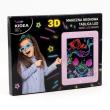 Opakowanie Magiczna neonowa tablica 3D led Kidea (różowa) mnt3 DLKAR