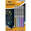 Opakowanie Marker BIC Marking Metallic Ink 5 kolorów Blister 5szt