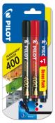 Opakowanie Marker permamentny Pilot Sca-400 Set 2+1 (czarny/czerwony/niebieski)