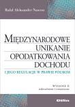 Międzynarodowe unikanie opodatkowania dochodu w.2. Autor: Nawrot Rafał Aleksander. Dadada.pl Okładka książki Międzynarodowe unikanie opodatkowania dochodu w.2