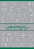 Okładka książki Nauki humanistyczne na Uniwersytecie Warszawskim Pierwsze stulecie (1816-1915)