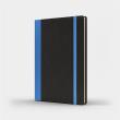 Opakowanie Notatnik A5 Pro M+ linia czarny/niebieski