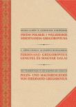 Okładka książki Pieśni polskie i węgierskie Ferdynanda Gregoroviusa