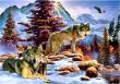Opakowanie Puzzle 1000 Rodzina wilków w górach