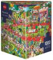 Opakowanie Puzzle 1000 Szalona wystawa psów ( Puzzle+plakat)