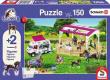 Opakowanie Puzzle 150 Schleich Wybieg dla koni + 2 figurki G3