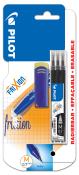 Opakowanie Wkład Pilot Frixion Clicker czarny 3 sztuki + gumka blister