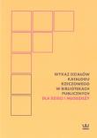 Wykaz działów katalogu rzeczowego w bibliotekach... Autor: Lewandowicz-Nosal Grażyna. Dadada.pl Okładka książki Wykaz działów katalogu rzeczowego w bibliotekach..