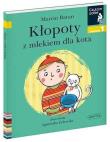 Czytam sobie - Kłopoty z mlekiem dla kota. Autor: Agnieszka Żelewska. Dadada.pl Okładka książki Czytam sobie - Kłopoty z mlekiem dla kota
