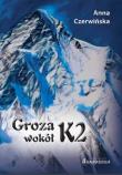 Groza wokół K2. Autor: Hanna Czerwińska. Dadada.pl Okładka książki Groza wokół K2