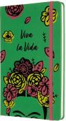 Opakowanie Notes Frida Kahlo 13x21 linia EL zielony MOLESKINE