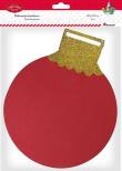 Opakowanie Piankowa bombka 218x178mm czerwona 4szt.