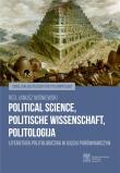 Political Science, Politische Wissenschaft, Politologija Literatura politologiczna. Autor: red. Janusz Wiśniewski. Dadada.pl Okładka książki Political Science, Politische Wissenschaft, Politologija Literatura politologiczna