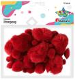 Opakowanie Pompony akrylowe czerwone 45szt.