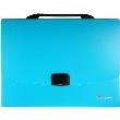 Opakowanie Teczka A4 z rączką 12 przegródek fluo niebieska