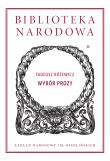 Okładka książki Wybór prozy Biblioteka Narodowa