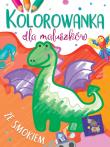 Kolorowanka dla maluszków ze smokiem. Autor: Ilona Brydak (ilustr.). Dadada.pl Okładka książki Kolorowanka dla maluszków ze smokiem