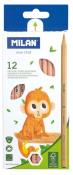 Opakowanie Kredki ołówkowe sześciokątne Natural 12 kol MILAN