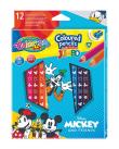 Opakowanie Kredki ołówkowe trójkątne jumbo Colorino Kids 13 kolorów 12 sztuk z temperówką Mickey