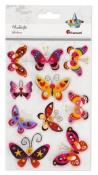 Opakowanie Naklejki foliowe 3D motyle 10szt
