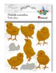 Opakowanie Naklejki materiałowe/papierowe kurczaczki 8szt