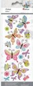 Opakowanie Naklejki wypukłe miękkie motyle 18szt