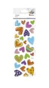 Opakowanie Naklejki wypukłe serca 25szt