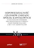 Okładka książki Odpowiedzialność członków zarządu spółek kapitałowych za ich zaległości podatkowe jako ciężar public