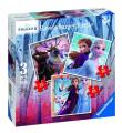 Opakowanie Puzzle 3w1 Kraina Lodu 2