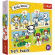 Opakowanie Puzzle 4w1 Dzień Kici Koci TREFL
