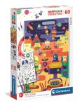 Opakowanie Puzzle 60 Happy Kolor Double Face Robot