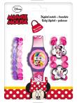 Opakowanie Zegarek cyfrowy  Myszka Minnie + 4 bransoletki WD20373