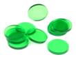 Opakowanie Znaczniki akryl zielone okrągłe 22x3mm 10szt