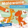 Dinozaury. Malowanie-doklejanie. Autor: Opracowanie zbiorowe. Dadada.pl Okładka książki Dinozaury. Malowanie-doklejanie